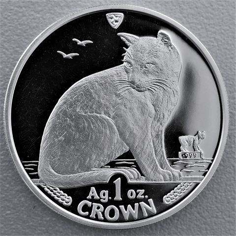 Silbermünze 1oz Isle of Man Cats 1990 - NY Alley Cat