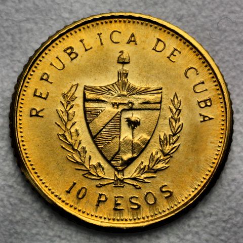 "REPUBLICA DE CUBA 10 PESOS"