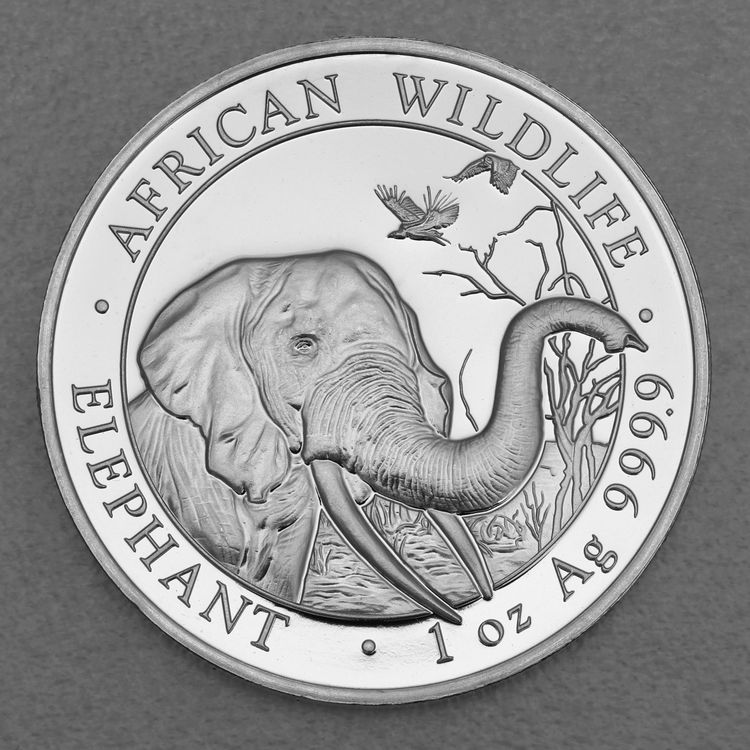 1oz Silbermünze Somalia Elefant 2018