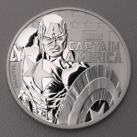 Silbermünze 1oz Marvel 2019 - Captain America