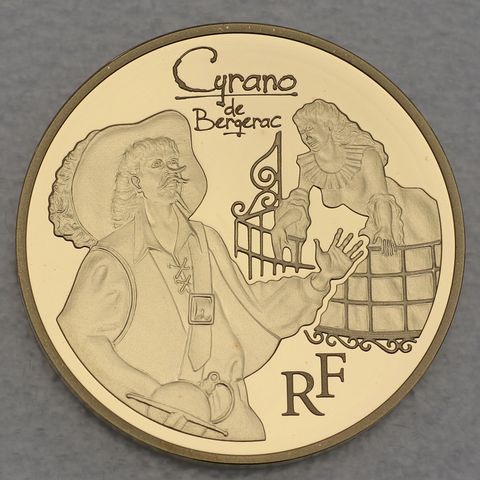 Goldmünze 50 Euro Frankreich 2012 - Cyrano de Bergerac