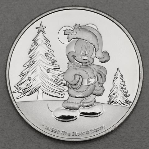 Silbermünze 1oz Niue Mickey Mouse 2019 Merry Christmas