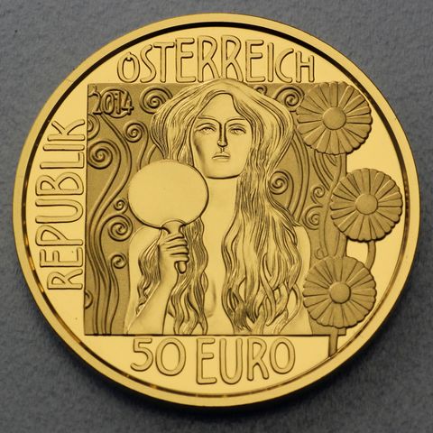 Goldmünze 50 Euro Österreich 2014 - Judith II. - Klimt und seine Frauen