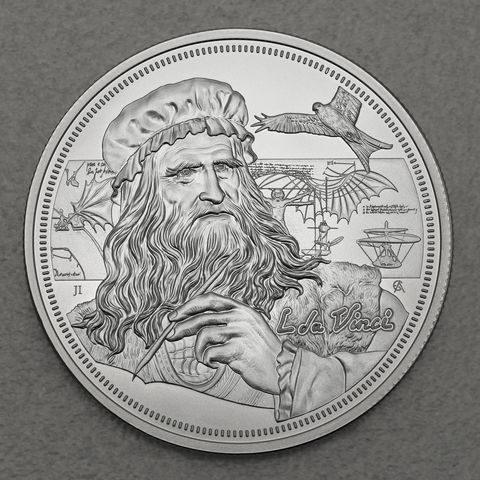 Silbermünze 1oz Niue "Icons of Inspiration" - 2021 Leonardo da Vinci