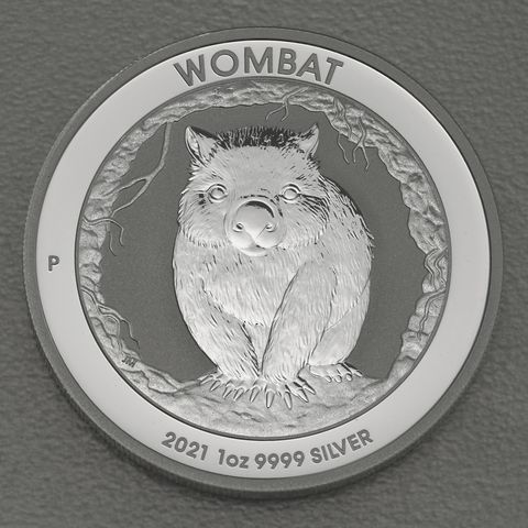 Silbermünze 1oz Autralian Wombat 2021