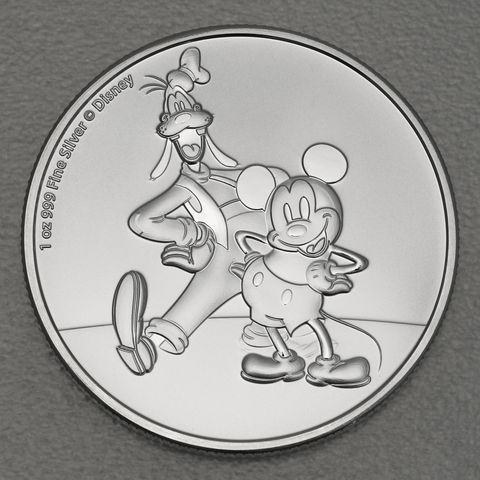 Silbermünze 1oz Niue Mickey & Goofy 2021